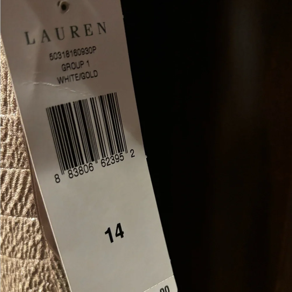 Lauren Ralph Lauren Shimmering Gold Maxi Dress - Picture 5 of 6